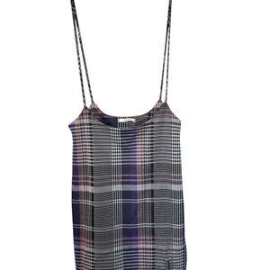 Timing Plaid Suspender Mini Dress Houndstooth New